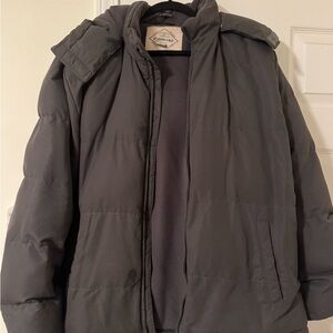 St. John’s Bay Men’s XL Hooded Puffer Winter Jacket Black